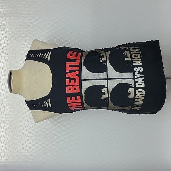X Station Tops - The Beatles Rock Band Tank With Cutouts